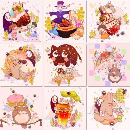 Full Square/Round Diamond Painting Cute Cartoon Picture Diamond Embroidery 5D Diy Mosaic Painting Diamond Inlaid Room Decoration