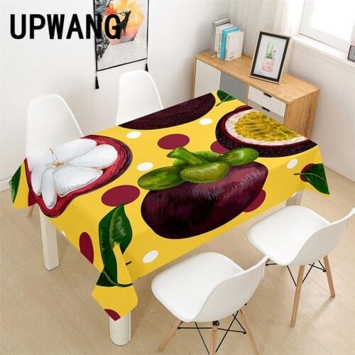 Mangosteen Fruit Tablecloth 3D Printed Table Cover Rectangular Tablecloth Wedding Birthday Party Kitchen Home Decor