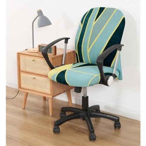 Elastic Spandex Office Computer Armchair Cover Meeting Room Dust-proof Stretch Printed Rotating Lift Seat Washable Protector