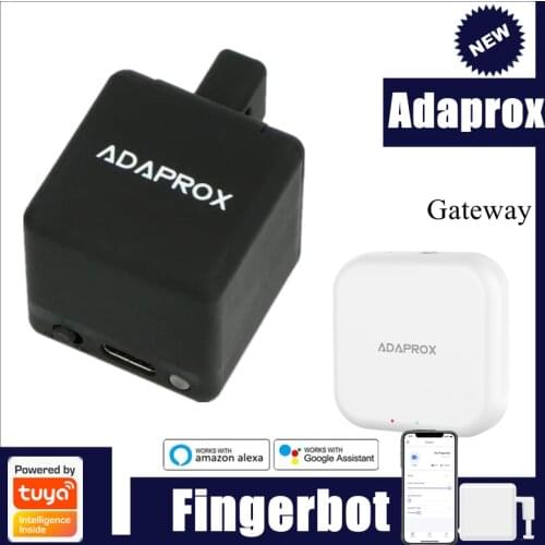 Smart Wireless Gateway Adaprox Bridge With Smart Fingerbot Robot Voice Remote Control Via Adaprox Home App For Alexa Google Siri