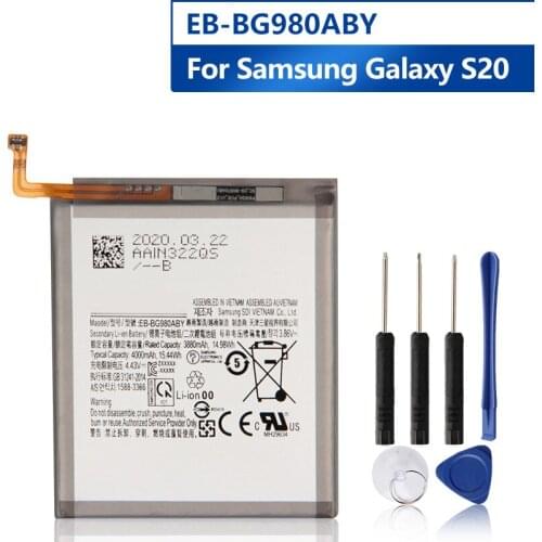 Samsung Original EB-BG980ABY Phone Battery For Samsung Galaxy S20 Genuine Replacement Phone Battery EB-BG980ABY 4000mAh