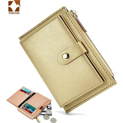 Designer Women Wallet With Zipper Coin Pocket Card Slots Female Wallets Ladies Purses Womens Short Carteras Portfel Damski