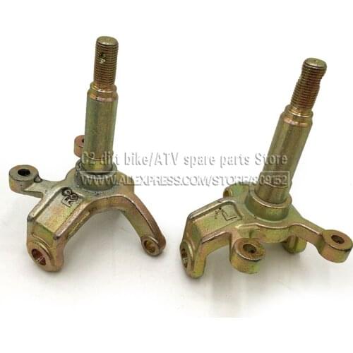 1SET Steering Strut Knuckle Spindles with Drum brake Wheel Hubs Fit For China ATV 150cc 200cc 250cc Go Kart Buggy ATV Bike Parts