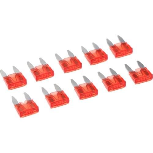 10 Pieces Mini 10A Blade Fuse Red for Auto Car Truck Replacement