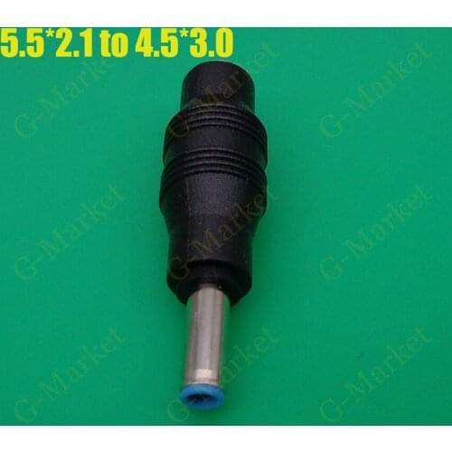 10X NEW Free shipping 5.5*2.1 to 4.5*3.0 With needle with Pin DC Power Charger Adapter Converter Connector for HP ENVY