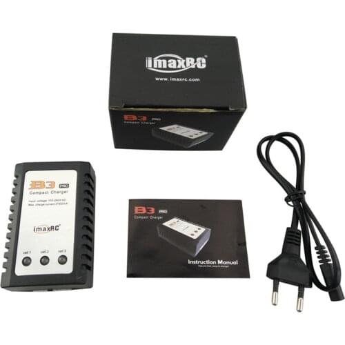 10W B3 7.4V 11.1V Balancer Charger AC 110V-240V Input LED Display 2S 3S Lipo Battery Charging Unites (US Plug or Euro Plug)