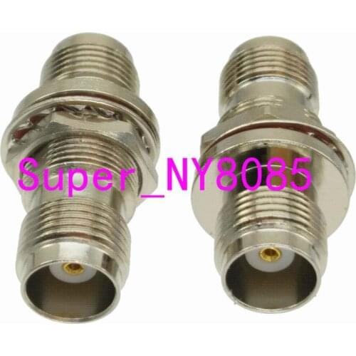 1pce TNC female nut bulkhead to TNC female jack RF coaxial adapter connector