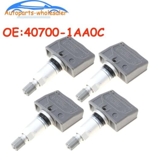 4 pcs/lot For Infiniti M35 FX45 for Nissan Armada TPMS Tire Pressure Monitoring Sensor 40700-1AA0C 407001AA0C Car Accessories