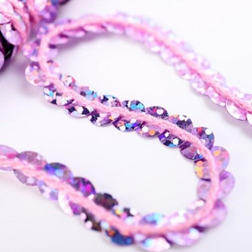 5Yards Sequin Ribbon Party Crafts Wedding Ribbon Gift Laser Sequin Ribbon Burlap DIY Festival Party Supplies Festival Decoration