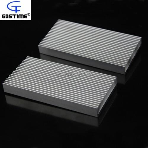 2PCS lot Gdstime 100mm x 48mm x 11mm Aluminum Heatsink for IC MOSFET SCR Component