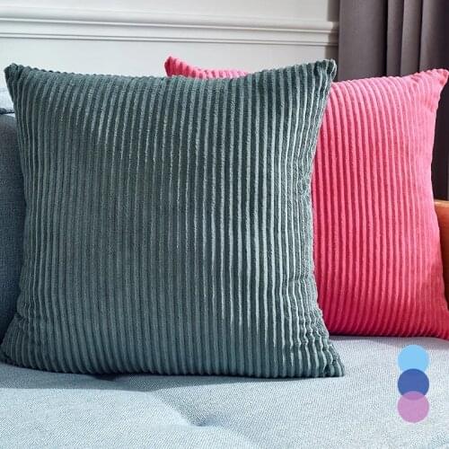 Decorative Pillows Corduroy Velvet Cushion Cover 45x45cm Pillow Cover For SofaLiving Room DecorationCushions Home Decor