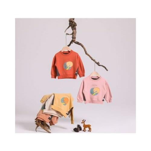 Childrens Clothing Baby Boys and Girls Cartoon T Shirt Kids Long Sleeve O-neck Tee Shirts Kids Pullovers Sweatshirt for Girls