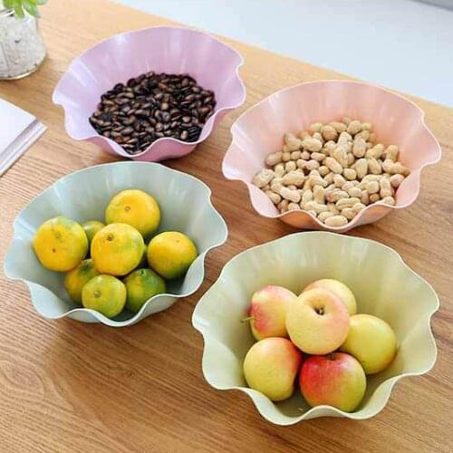 Fruit Tray Snack Box Fruit Nuts Candy Snack Tray Nordic Living Room Lotus Leaf Nut Plate Office Desktop Fruit Snake Storage Tray