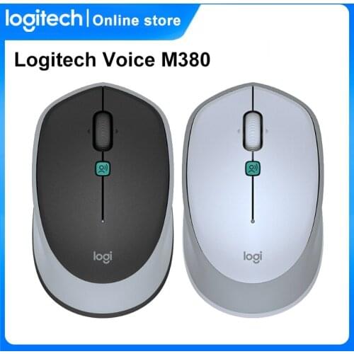 Logitech Voice M380 Wireless Mice Support voice input 1000 dpi optical Mice With Nano receiver For PC Laptop Gaming Mouse