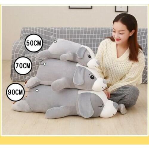 Cute Soft Stuffed Animal Toy Soft Dog Cushion Sleeping Pillow Plush Doll Gift Stuffed Animals