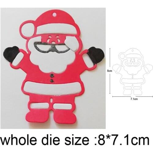2021 New Metal Cutting Dies Cut Mold Santa Claus Decoration Scrapbooking dies Paper Craft Knife Mould Blade Punch Stencils dies