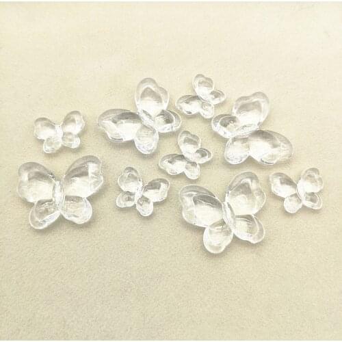 New Arrival! Clear Acrylic Butterfly Shape beads for Handmade Earrings/Necklacemake DIY Parts,Jewelry Accessories Findings