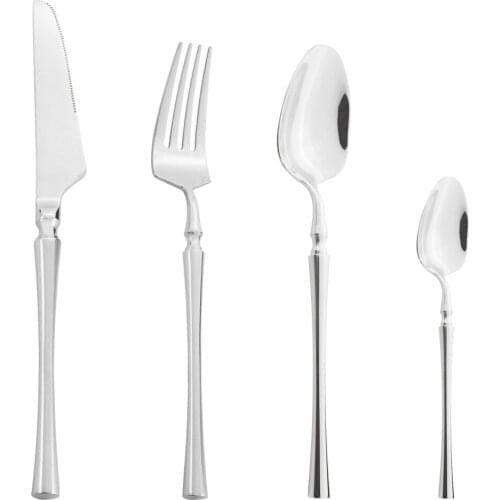 Knife Fork Coffee Spoon Dinnerware Set 304 Stainless Steel Cutlery Set Mirror Polish Party Tableware Kitchen Flatware Silverware