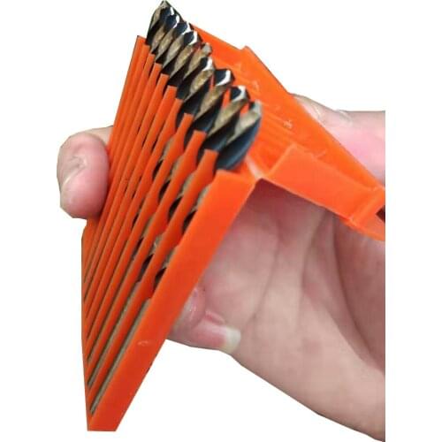 Wholesales 10pcs Twist Drill Bit HSS-CO Drill Set , for Drilling on Hardened Steel, Cast Iron & Stainless Steel
