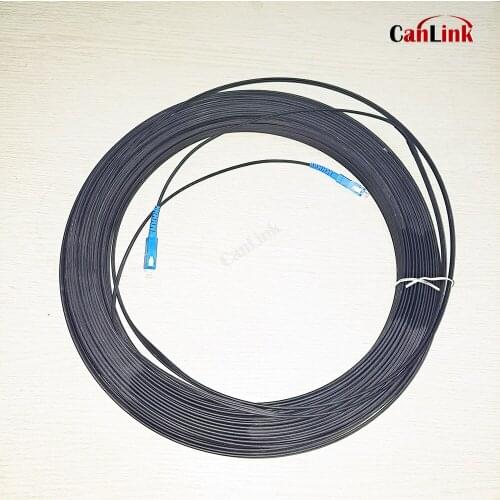 10m 20m 30m 50m FTTH outdoor Simplex mode fiber optic patch cord SC UPC Single Mode Drop Cable