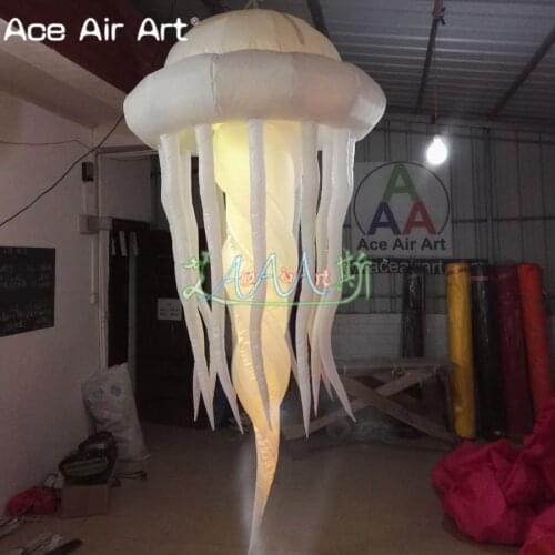 Different Shape inflatable jelly fish animal replica,More vivid jellyfish with color changing led lights for party/club