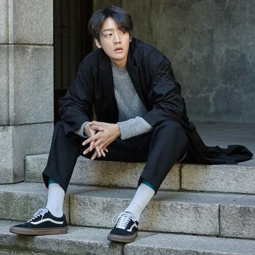 S-6XL!!! 2018 mens windbreaker Han edition with loose leisure Young long coat coat With thick cloth coat