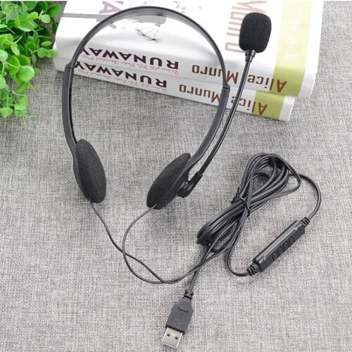 Noise Canceling Computer Headset 3.5 mm Headphone Wired Earphone with Microphone Lightweight for Laptop PC School Children