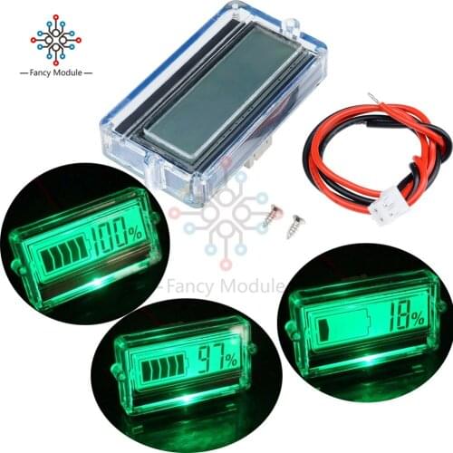 1Pcs Digital LED Capacity Tester Battery Indicator 12V 24V 48V Car Lead-acid Lithium Batteries Tester With Cable