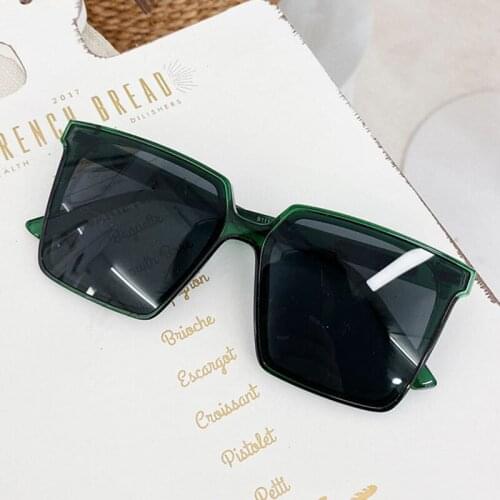 Vintage Square Glasses 2021 Luxury Brand Trendy Womens Sunglasses Fashion Travel Green Clear Shades Sunglasses Oculos