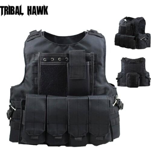 Military Tactical Vest Molle Combat Assault Plate Carrier Tactical Vest War Game Airsoft CS Outdoor Clothing Hunting Vest