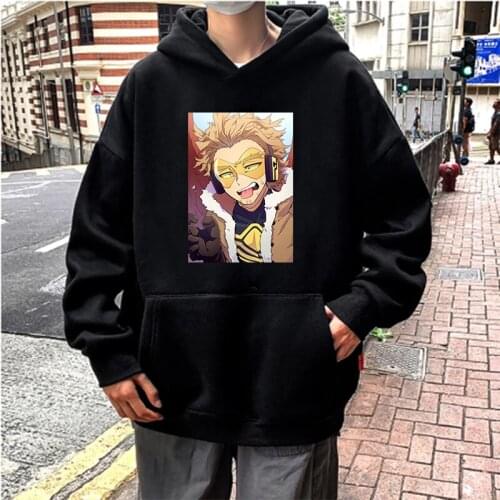 Janpanese Anime My Hero Academia Hawks Printed Hoodies Sweatshirts Women Harajuku Cartoon Funny Pullovers Oversized Male Hoodies