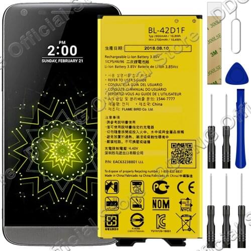 Replacement Battery BL-42D1F For LG G5 US992 LS992 H831 VS987 H820 RS988 H850 H830 H860 Battery With Tool Kit