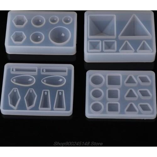 Liquid Resin Silicone Mold DIY Geometric Triangle Mirror Craft epoxy resin for Jewelry Making necklace Cake Jy14 20 Dropship