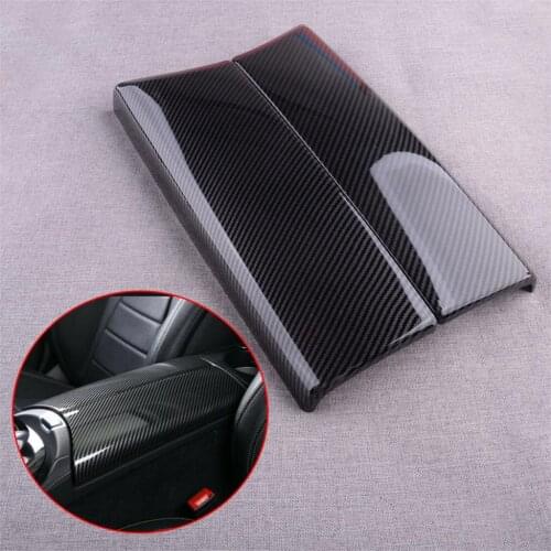 1 Pair Black Car Console Center Armrest Box Cover Trim ABS Fit For Mercedes Benz E Class W213 E260 E300 2016 2017 2018 2019