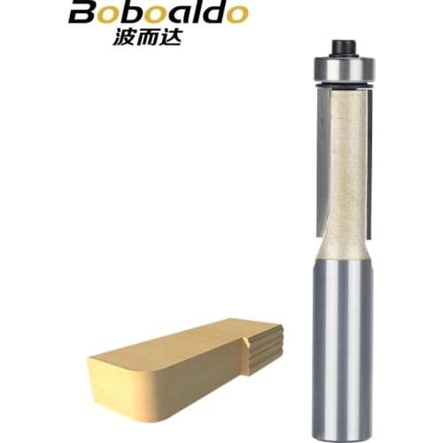 1pcs 1/2 Shk Lengthened Flush Trim Router Bits for wood Trimming Cutters with bearing woodworking tool milling cutter