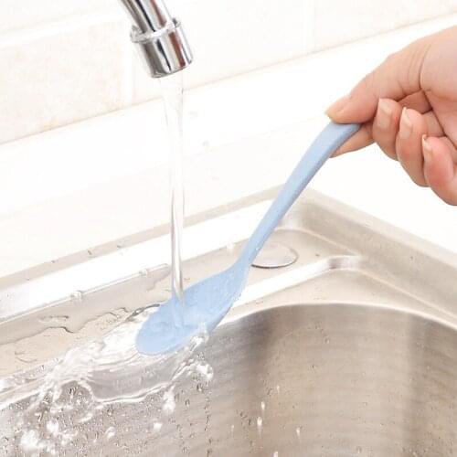 1PCS Portable Wheat Straw Spoon Eco Friendly Tableware Children Rice Soup Spoons Home Kitchen Accessories Home Supplies Tool