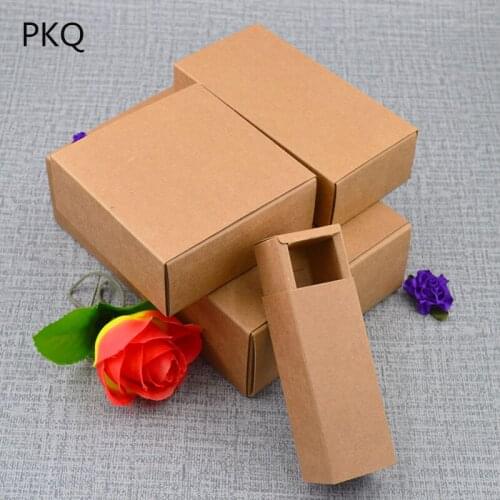 20 Cartons Outer Size 26.2x18.2x5.2cm Inner Size 24x16x5cm Paper Drawer Box Kraft Paper Cardboard Box