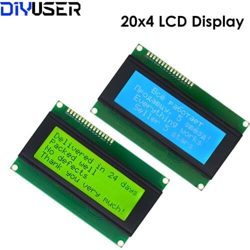 20x4 LCD Modules 2004 LCD Module with LED Blue/Yellow green Backlight White Character
