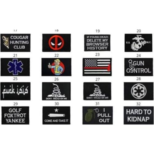 3D Tactical Patch Blood Type Group US ARMY Military Patches for Clothes Embroidered Badges Stickers on Backpack Stripes Applique