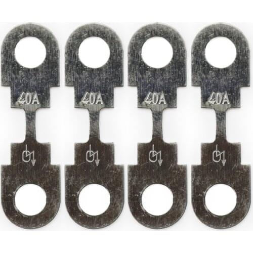 4Pcs 40A Automotive Car Flat Fuse Strip Zinc Alloy 40 Amp Non-Housed for VW for Audi for SEAT for Skoda for Ford