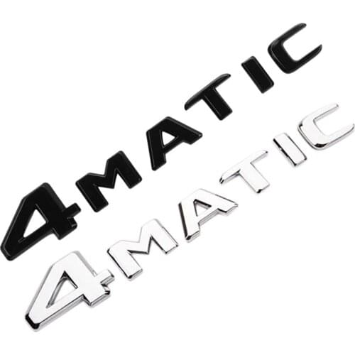 4MATIC Auto Trunk Door Fender Bumper Badge Decal Emblem Adhesive Tape Sticker Replacement for Mercedes-Benz