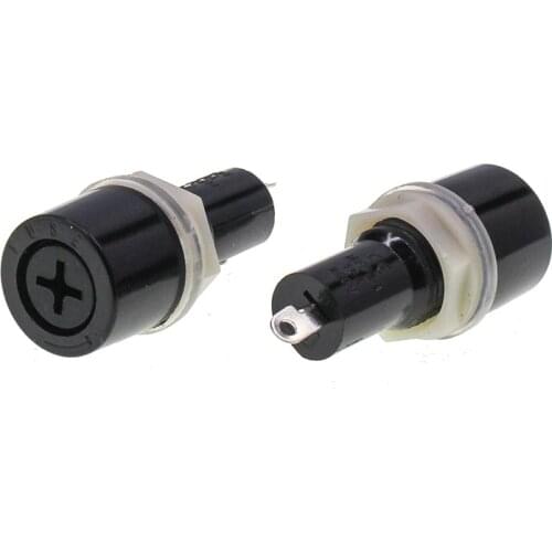 5/10 pieces of durable cross glass fuse mount panel fuse socket copper wire circuit breaker suitable for glass tube fuse 5x20 mm