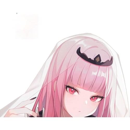 Hololive En Fine SUV Car Stickers DIY Occlusion Scratch Waterproof Vehicle Scratch-proof Truck Decal Apply To Car Window Laptop