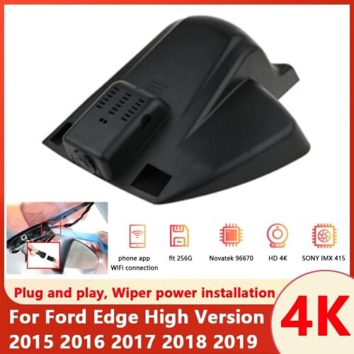 Car Driving Recorder Easy to install For Ford Edge High Version 2015 2016 2017 2018 2019 Car DVR Video Recorder Dash Cam Camera