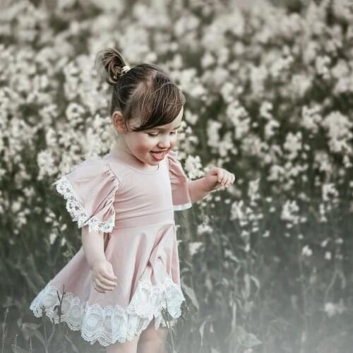 Geckatte New Kids Dresses For Girls Summer Dress Baby Girl Lace Clothes Princess Dress Girls Dress Toddler Girl Dresses Lace