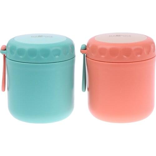 Stainless Steel Insulated Lunch Box Soup Holder Portable Food Container For Picnic School Office Hand-Held