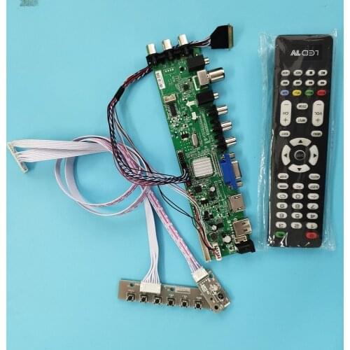 Kit For LP156WF1-TLC1/LP156WF1-TLB1 WLED remote DVB-T2 1920X1080 VGA LED HDMI digital 40pin Signal controller board TV LVDS USB