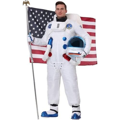 Luxury Astronaut Cosplay Costume For Adult Men Spacesuit Universe Star Party Clothes Performance Props