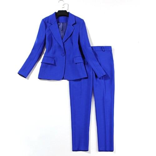 Suit female spring and autumn newsuit jacket female professional wear casual business pants suit temperament Slim suit two-piece