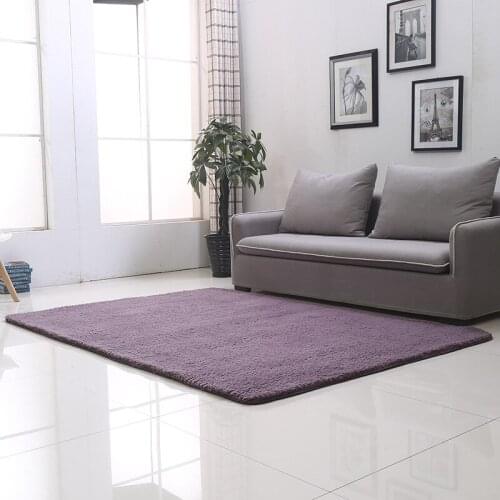 Lamb Wool Carpet Arctic Velvet Rug Living Room Rugs Coffee Table Bedroom Floor Mats Kitchen Floor Solid Color Absorbent Doormats